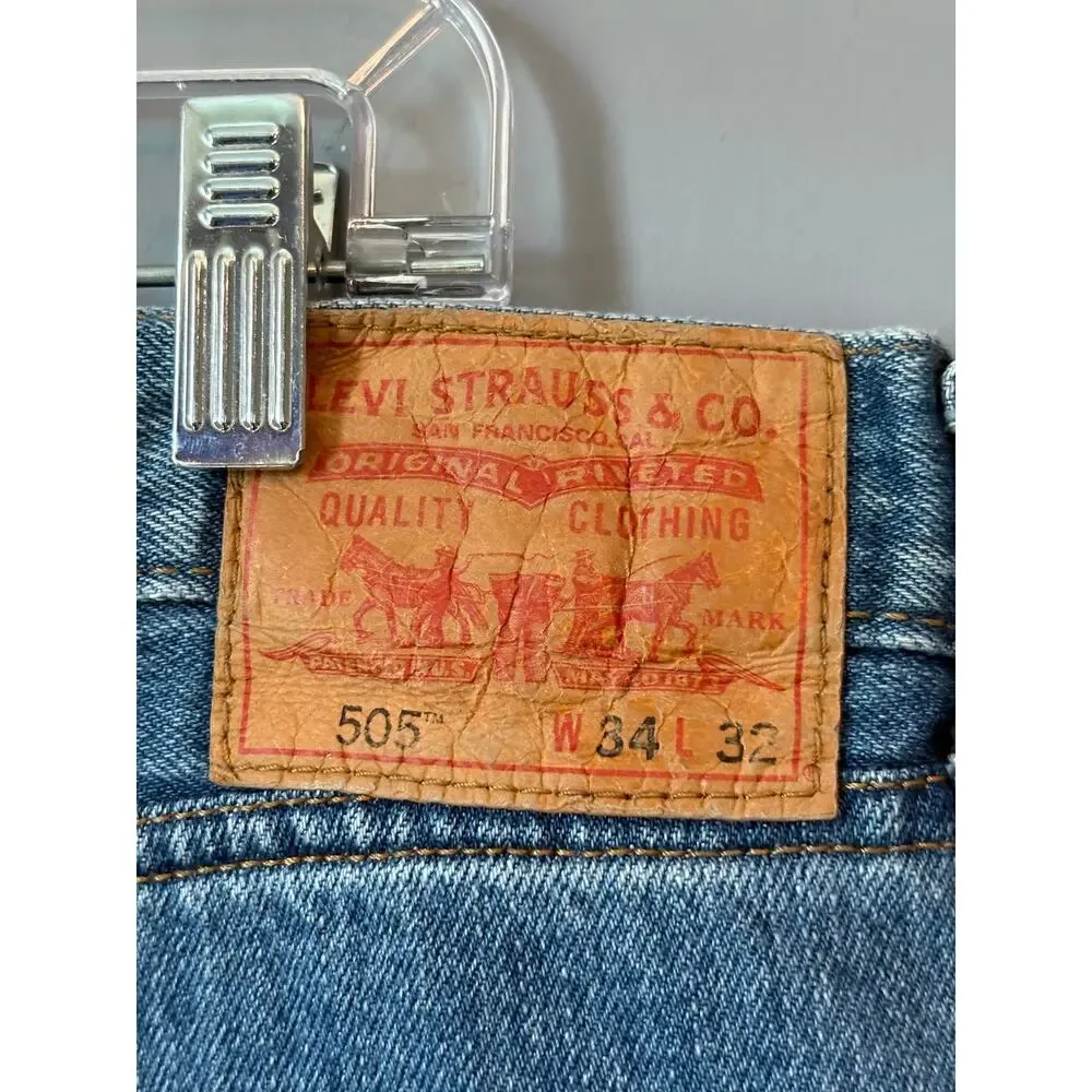 Levi’s 505 Jeans Blue Denim W34 L32 Read